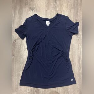 Women's GAP Maternity Blue V-Neck Top- Size Small- New Without Tags